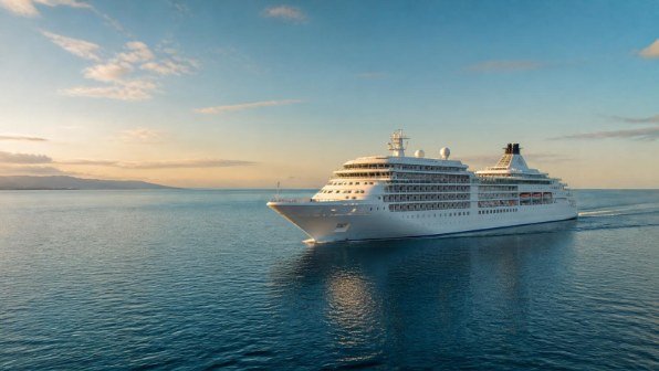 Cruise ship sailing on a calm sea